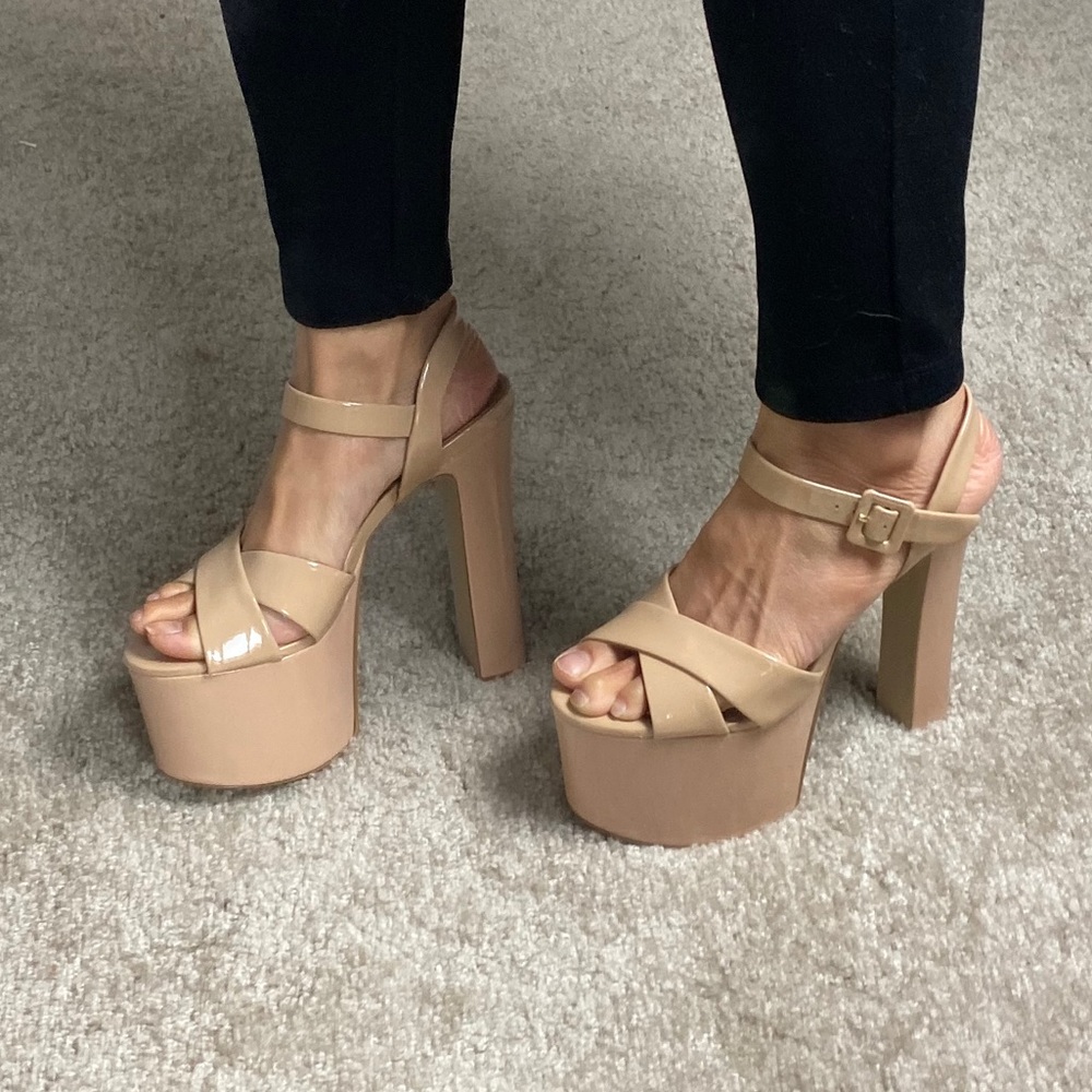 Super Tall 6 Inch Tammy Nude Steve Madden Heels